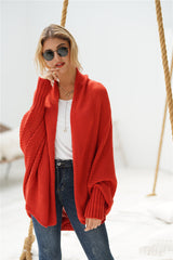 Smaibulun | Red Batwing Easy On Cardigan