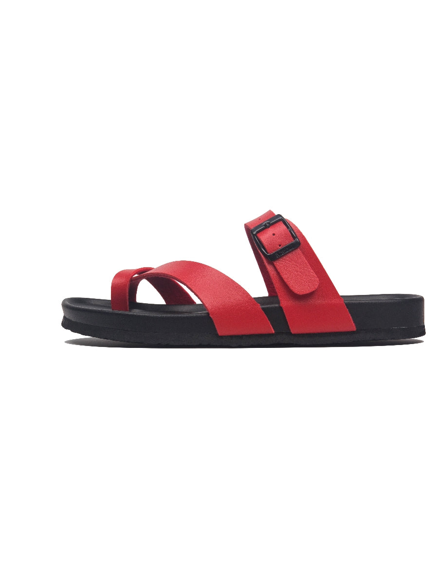 MAIBULUN | RED FOOTBED SANDAL