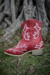 EN BLOOM | SWIRL EMBROIDERED COWGIRL RED