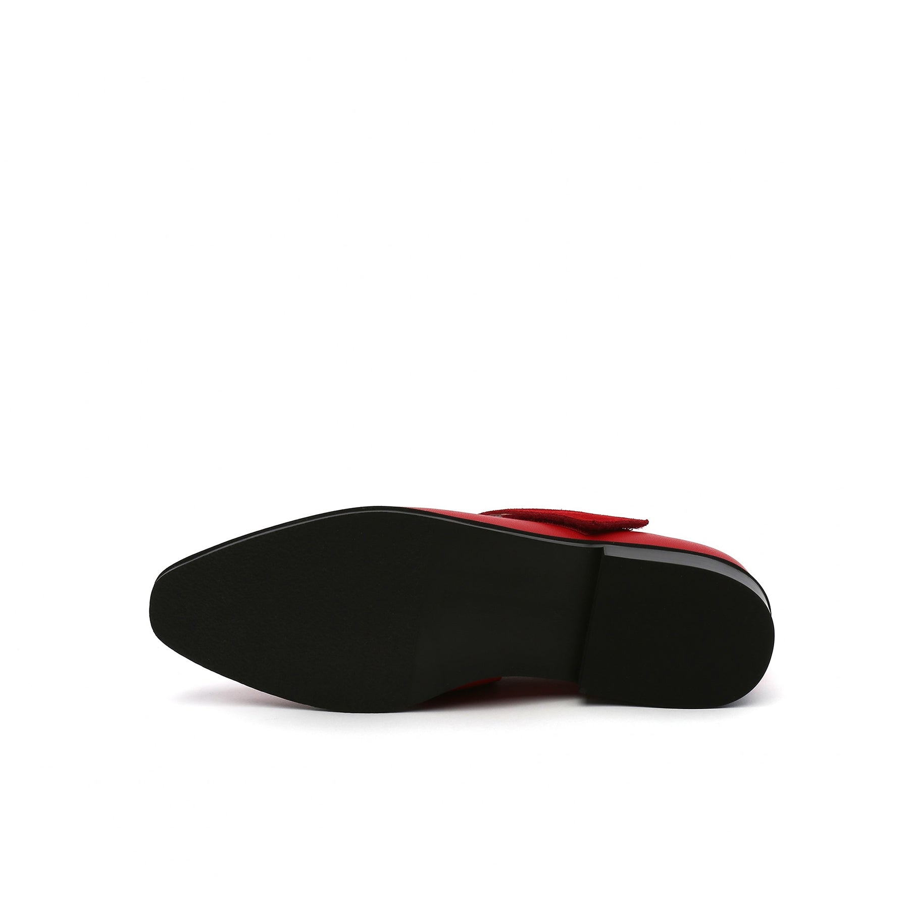 JADY ROSE | SIMPLE AS COMFORT LEATHER FLAT - RED