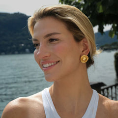 Renata - Gold Rope Earrings