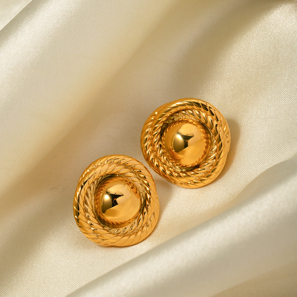 Renata - Gold Rope Earrings