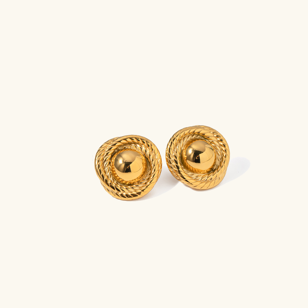 Renata - Gold Rope Earrings