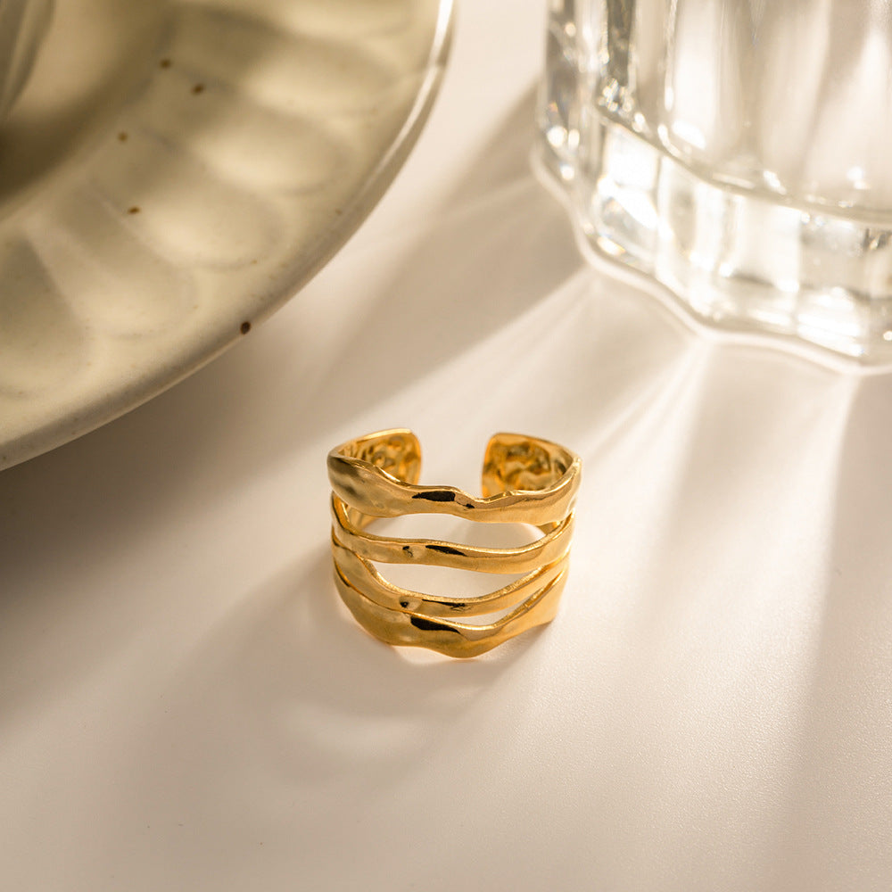 Ripple Gold Ring