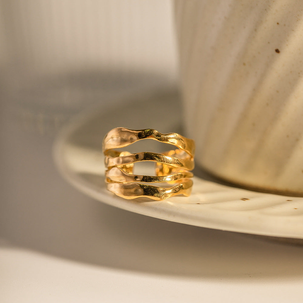 Ripple Gold Ring