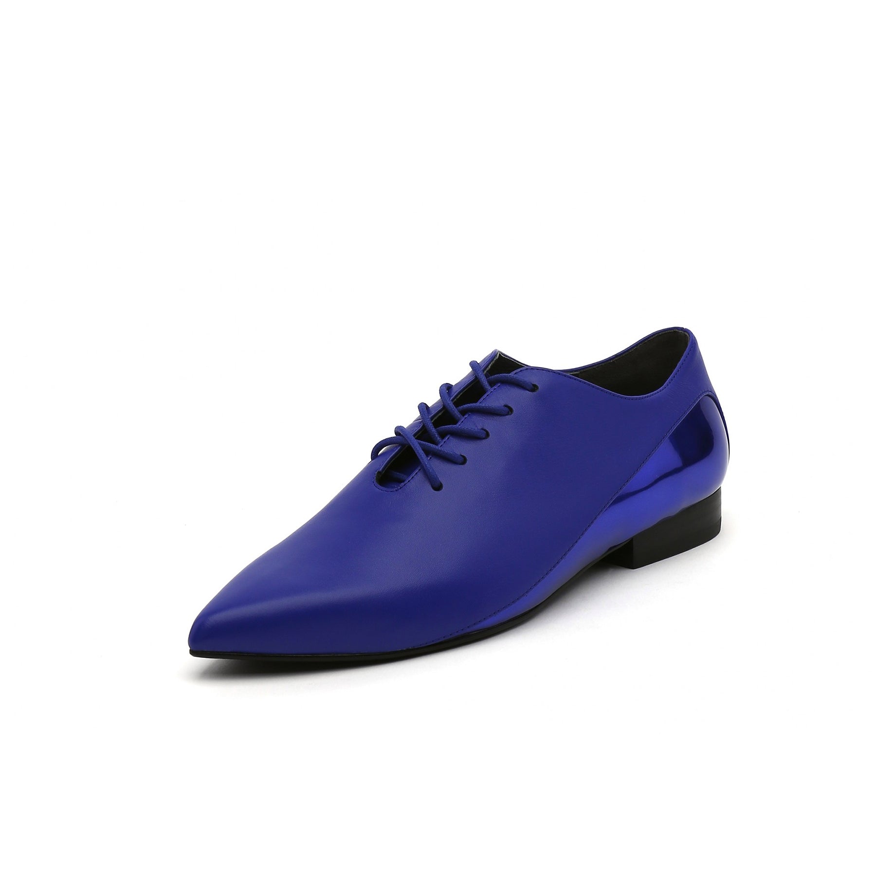 Genuine Leather Amina Shining  Oxford Shoes - JadyRose