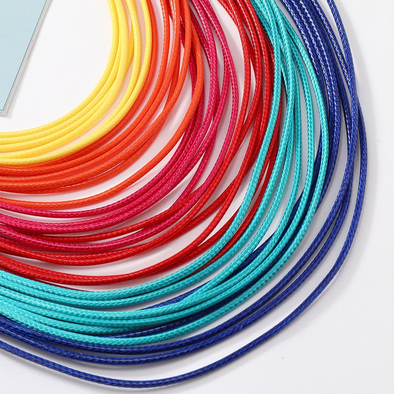 Layered Rainbow Rope Necklace Collection