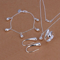 Silver Tears Jewelry Set