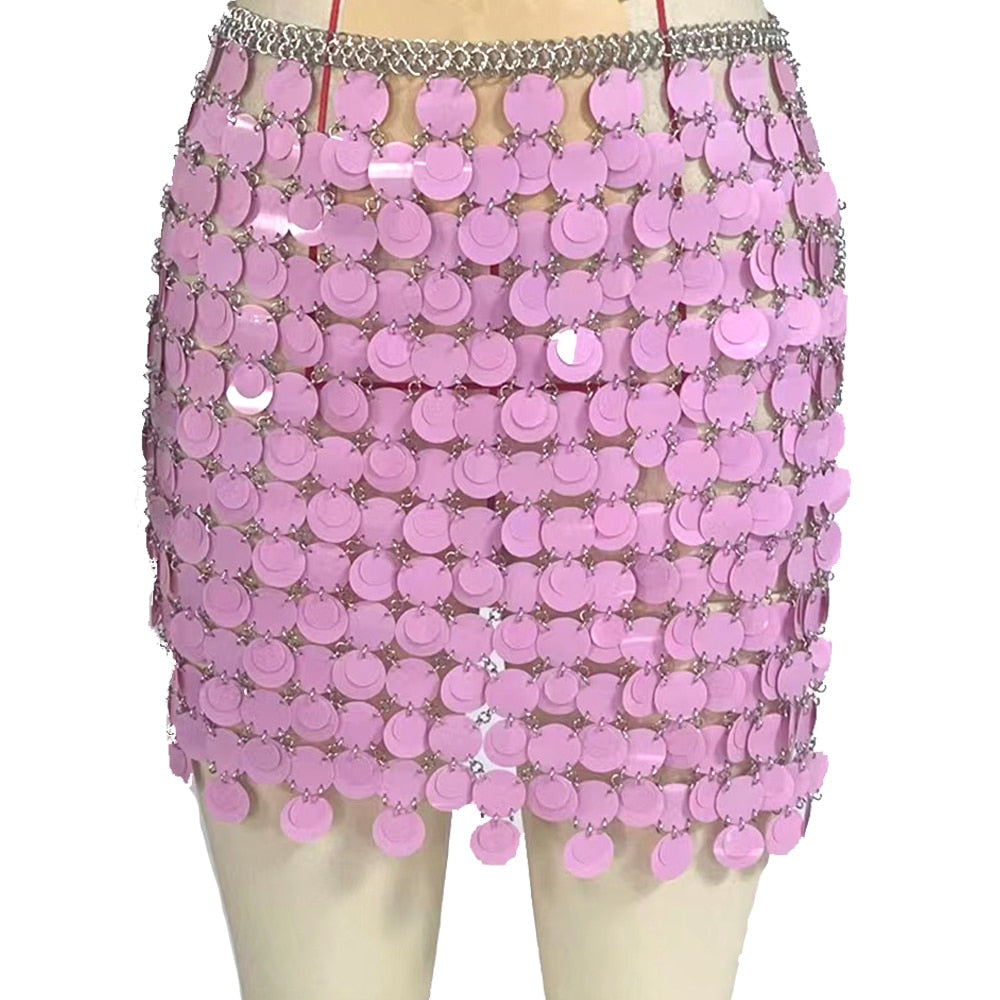 Amsley Sequined Skirt