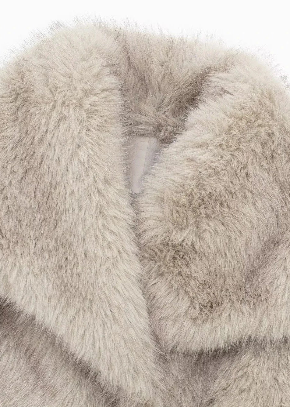 Luxurious Faux Fur Winter Coat