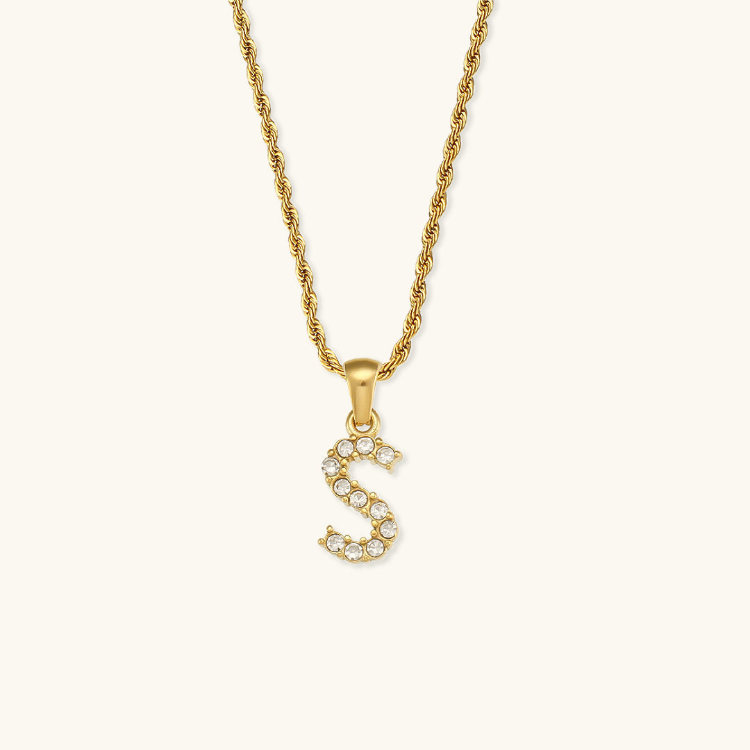 Celeste Initial Diamond Necklace