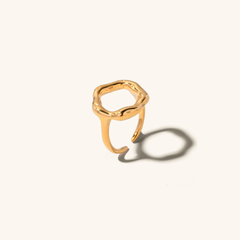 Sculpted Wave Gold Ring