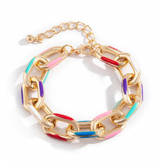 Rainbow Links Bracelet and Necklace