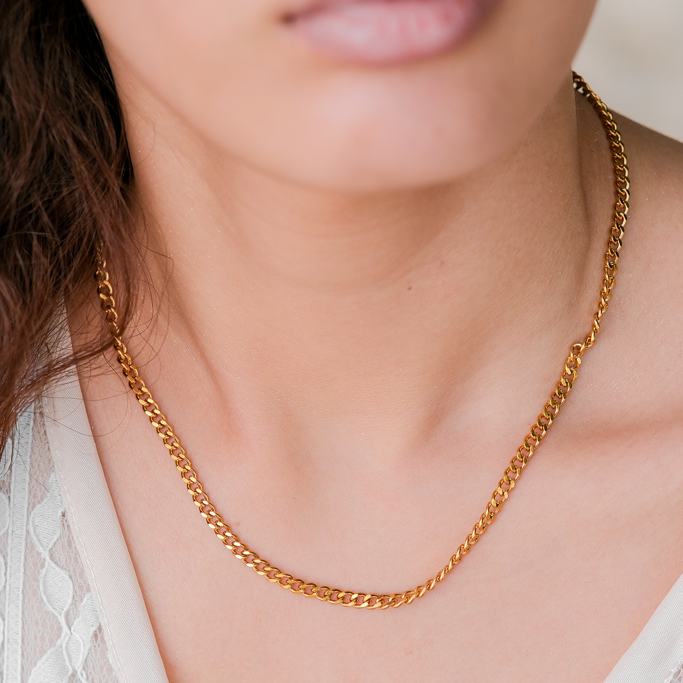 Selene Gold Chain Necklace