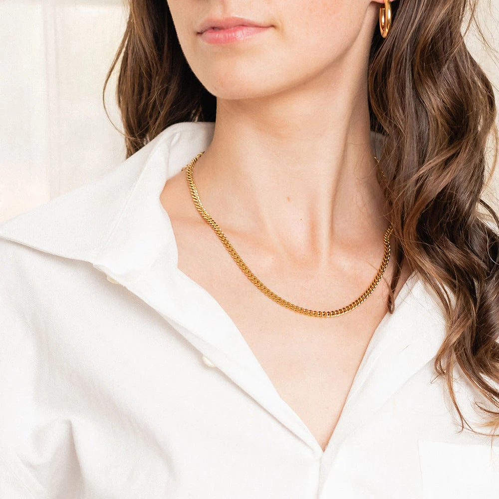 Selene Gold Chain Necklace