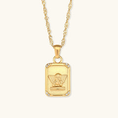 Seraphina Angel Gold Necklace