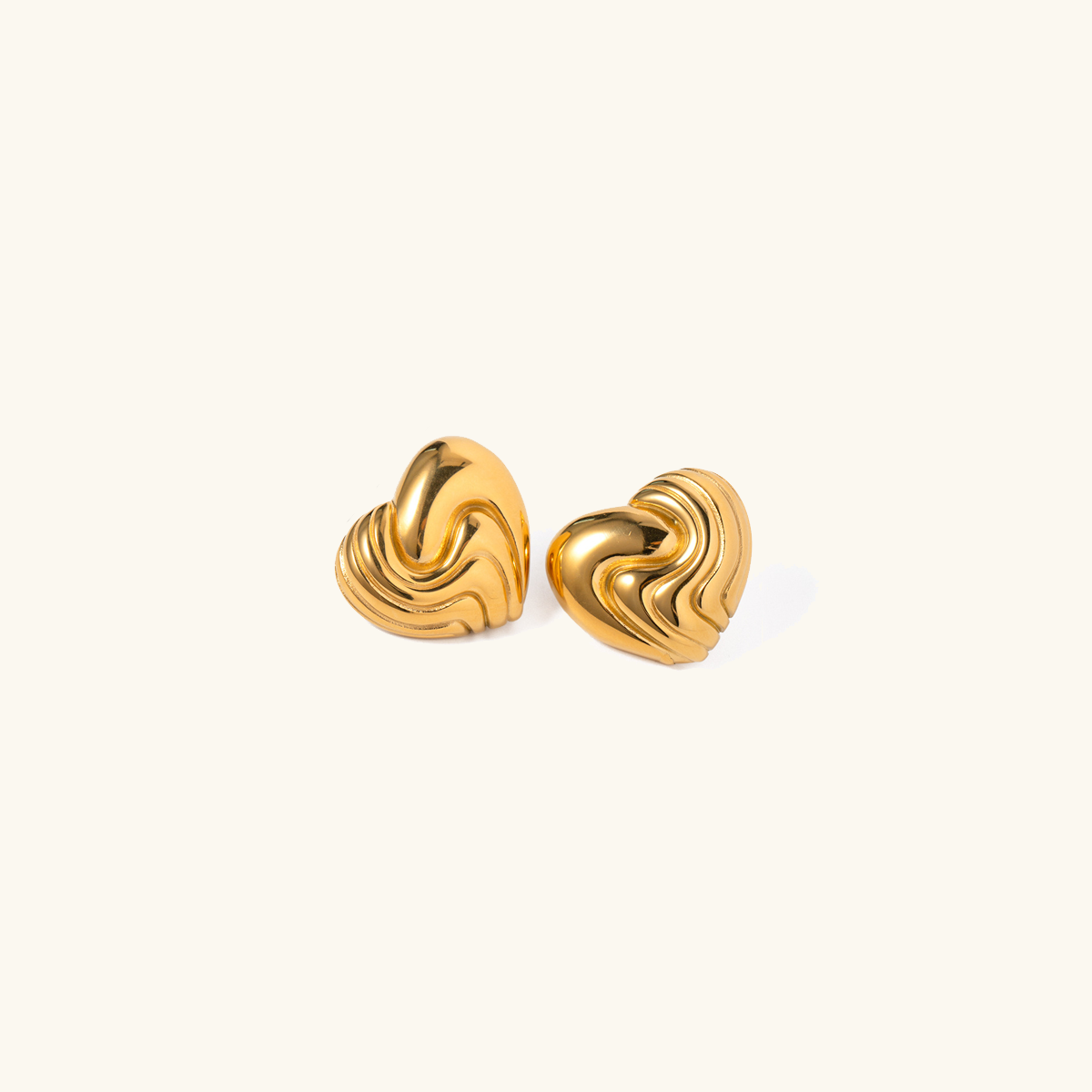 Seraphina Wavy Heart Earrings