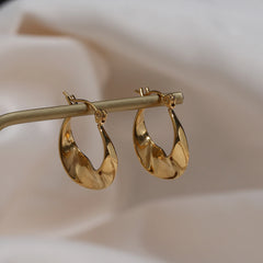 Serena Irregular Hoop Earrings