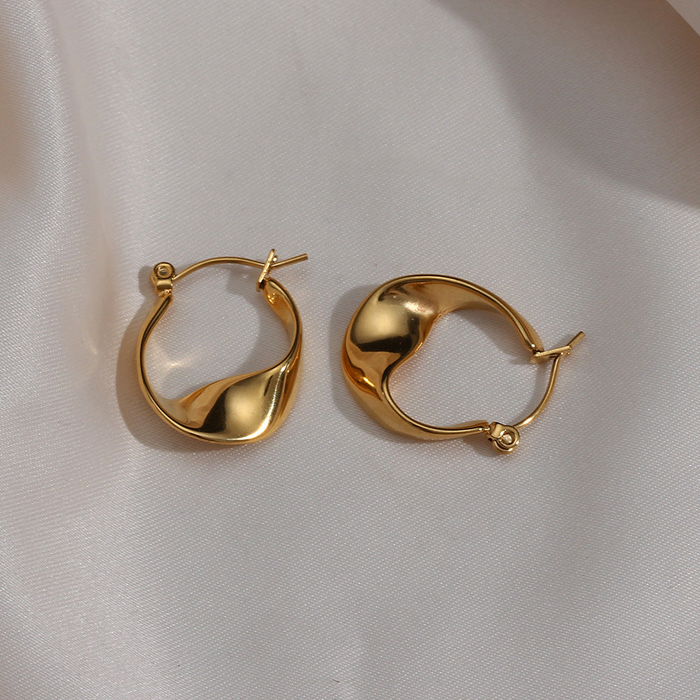 Serena Irregular Hoop Earrings