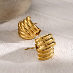 Serena Spiral Hoop Earrings