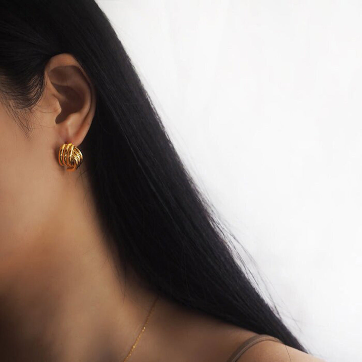 Serena Spiral Hoop Earrings