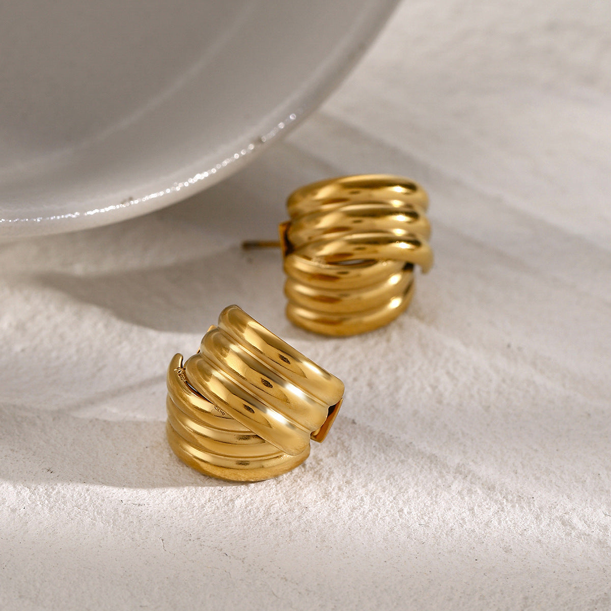 Serena Spiral Hoop Earrings