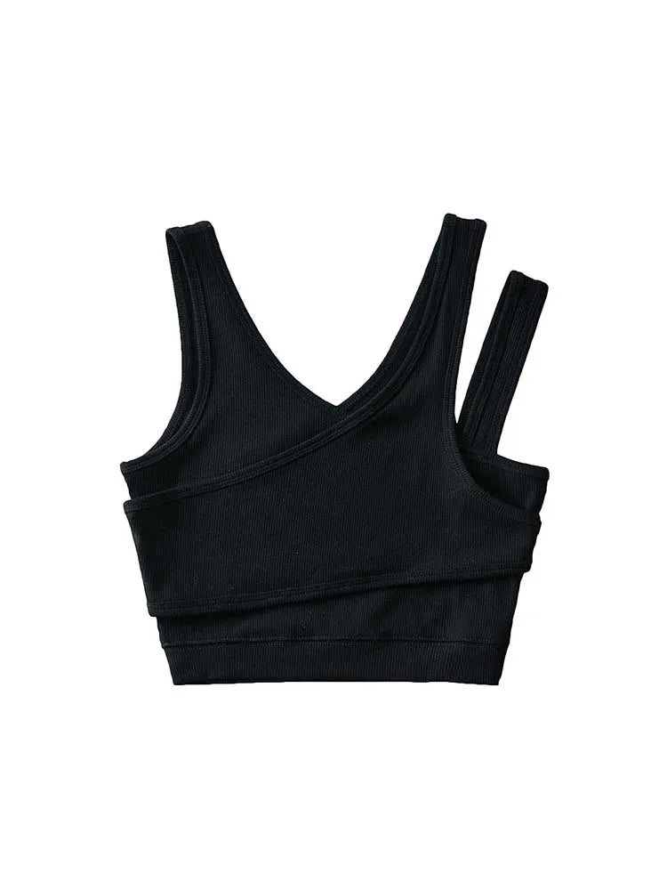 Sexy Camis Solid Knit Short Hollow Out Sleeveless Tank Tops