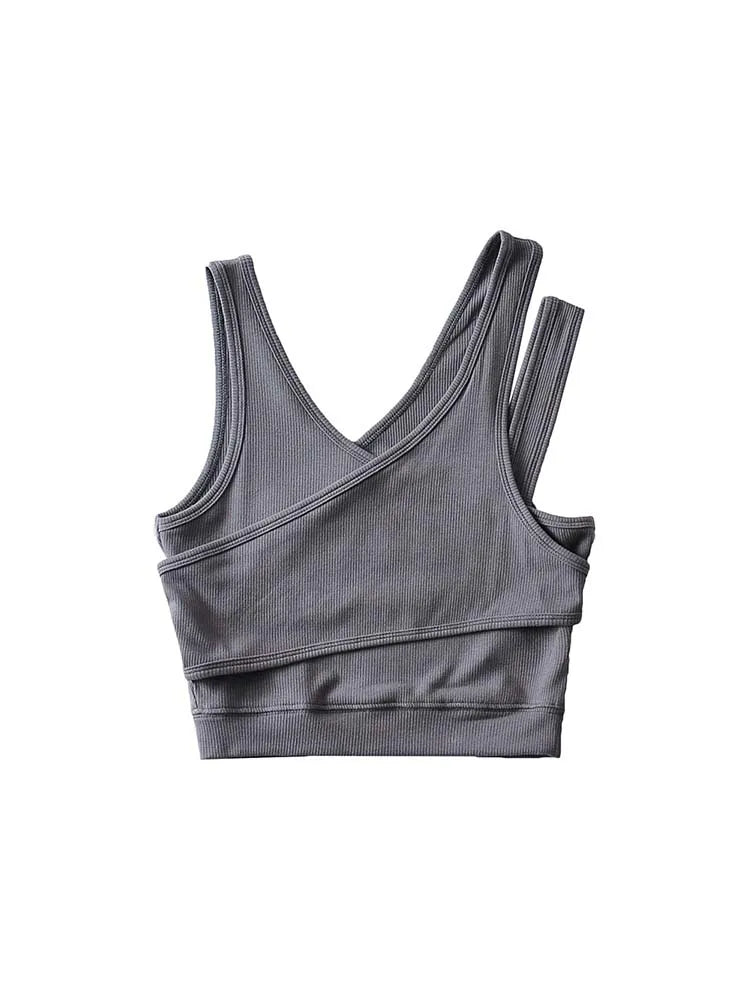 Sexy Camis Solid Knit Short Hollow Out Sleeveless Tank Tops