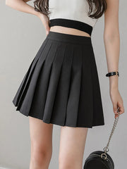 Sexy Women Pleated Skirt Summer High Waist Chic A Line Ladies Pink Mini Skirt Korean Zipper Preppy Style Girls Dance Skirt