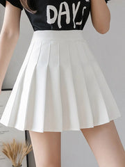 Sexy Women Pleated Skirt Summer High Waist Chic A Line Ladies Pink Mini Skirt Korean Zipper Preppy Style Girls Dance Skirt