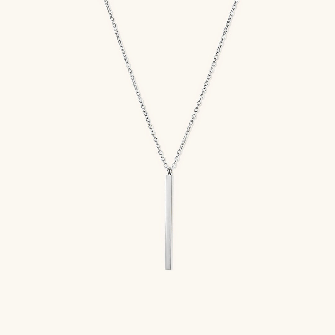 Sienna Bar - Gold Pendant Necklace