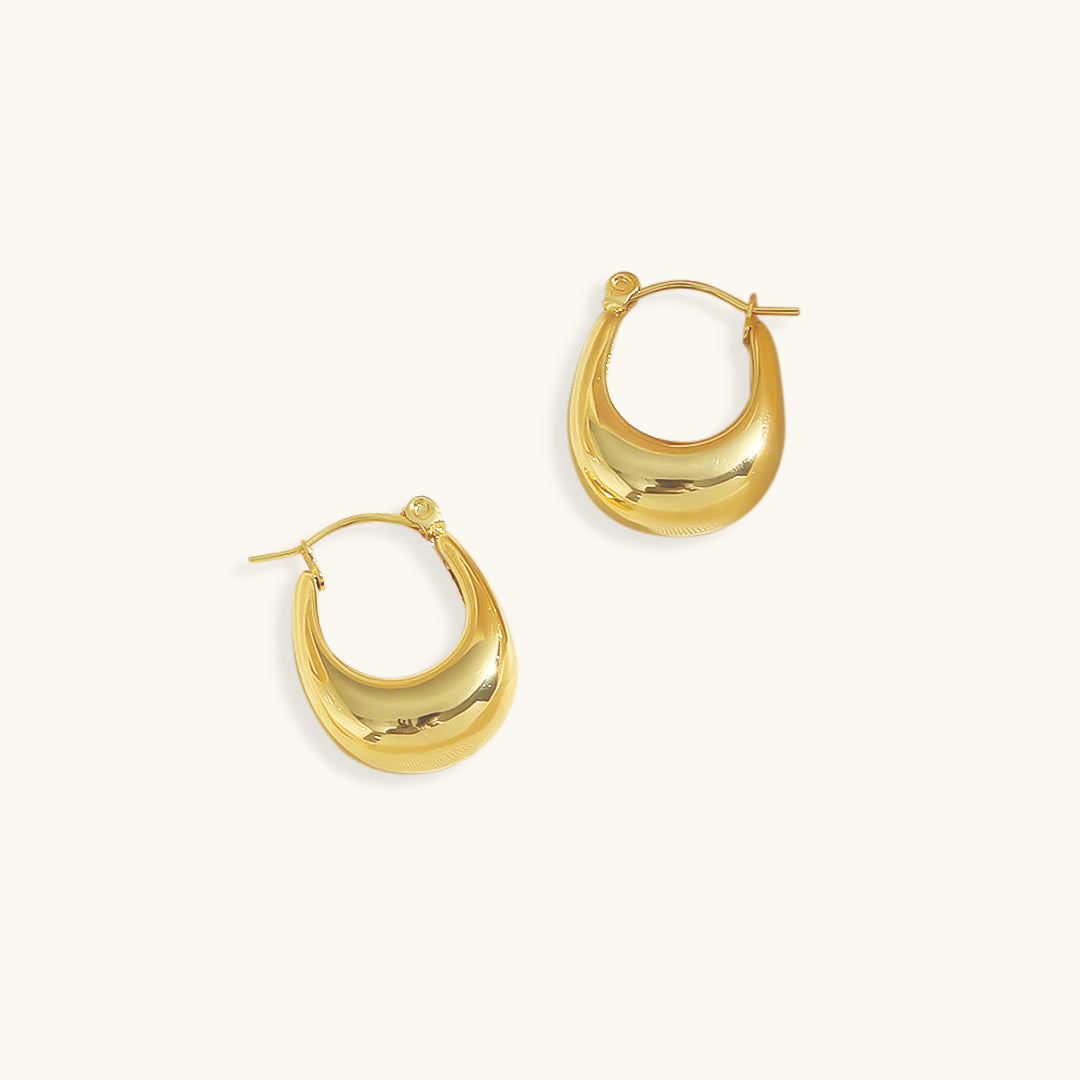 Sienna Polished Hoop Earrings