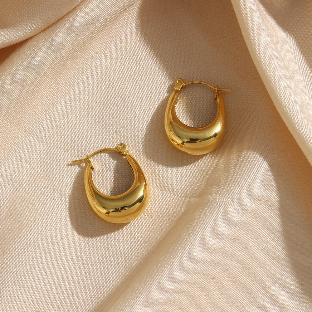 Sienna Polished Hoop Earrings