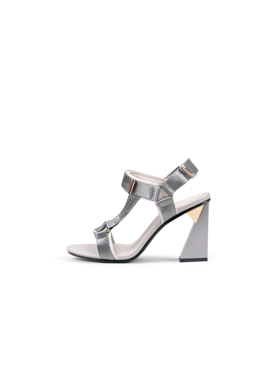 JadyRose | Matador Block Heel Silver Gladiators