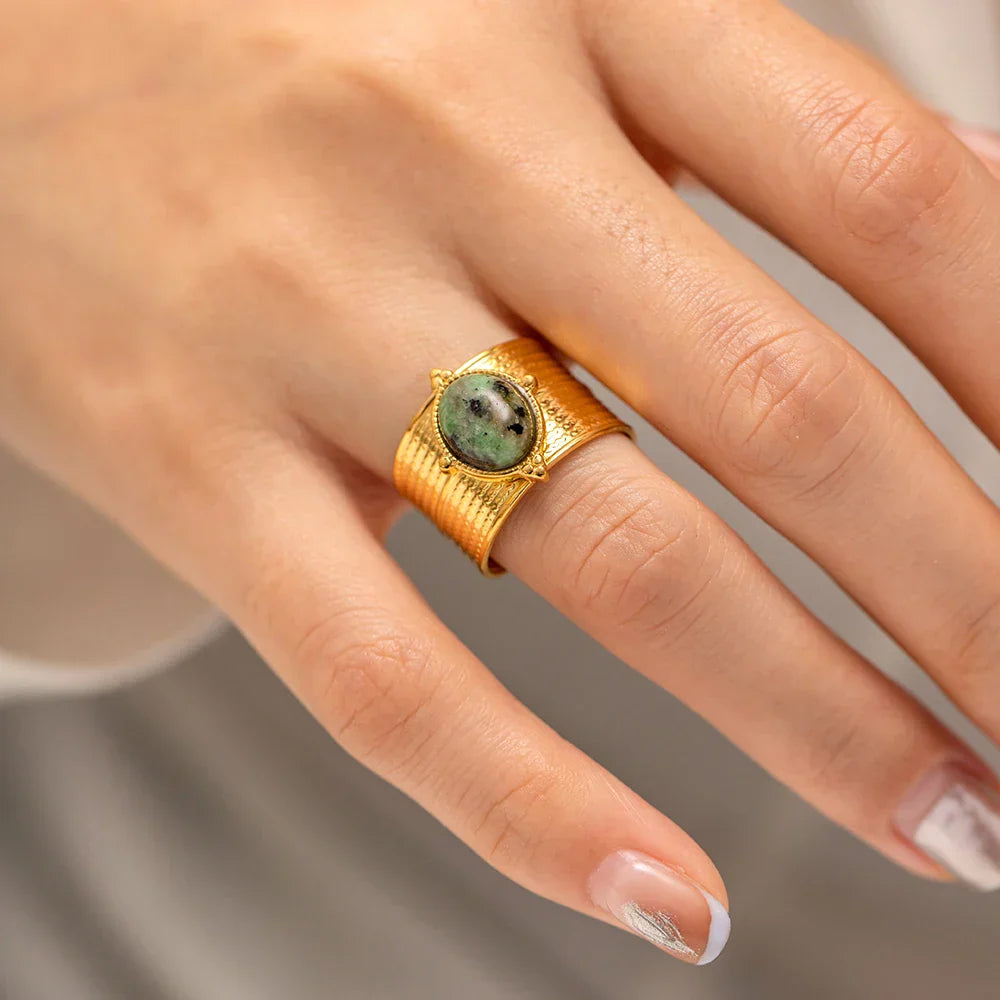 Solara Gemstone Gold Ring