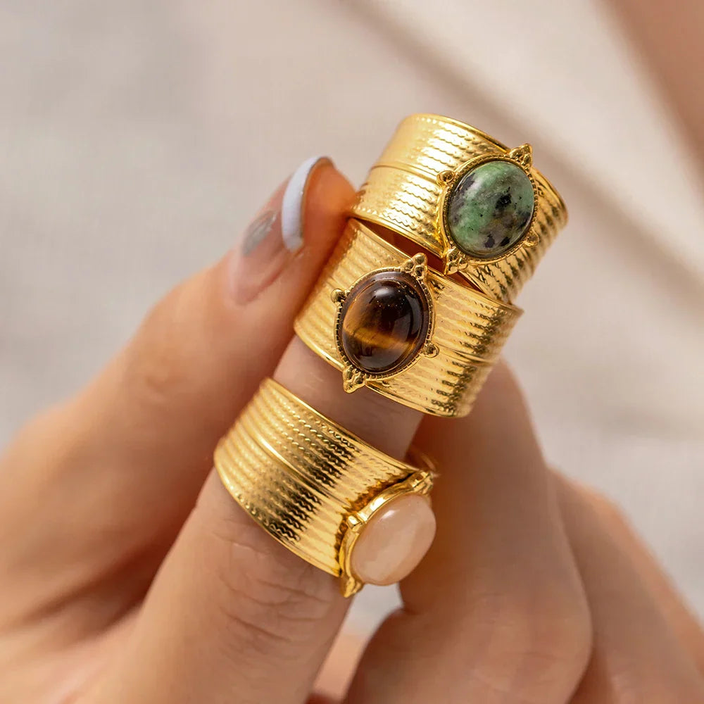 Solara Gemstone Gold Ring