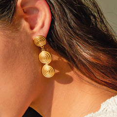 Solara Spiral Earrings