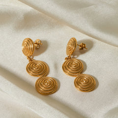 Solara Spiral Earrings