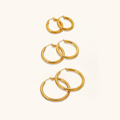 Sophia Classic Hoop Earrings Set