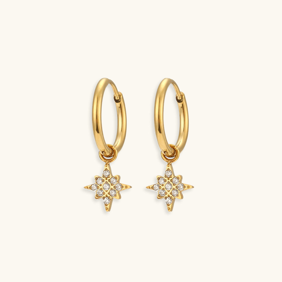 Starburst Gold Earrings