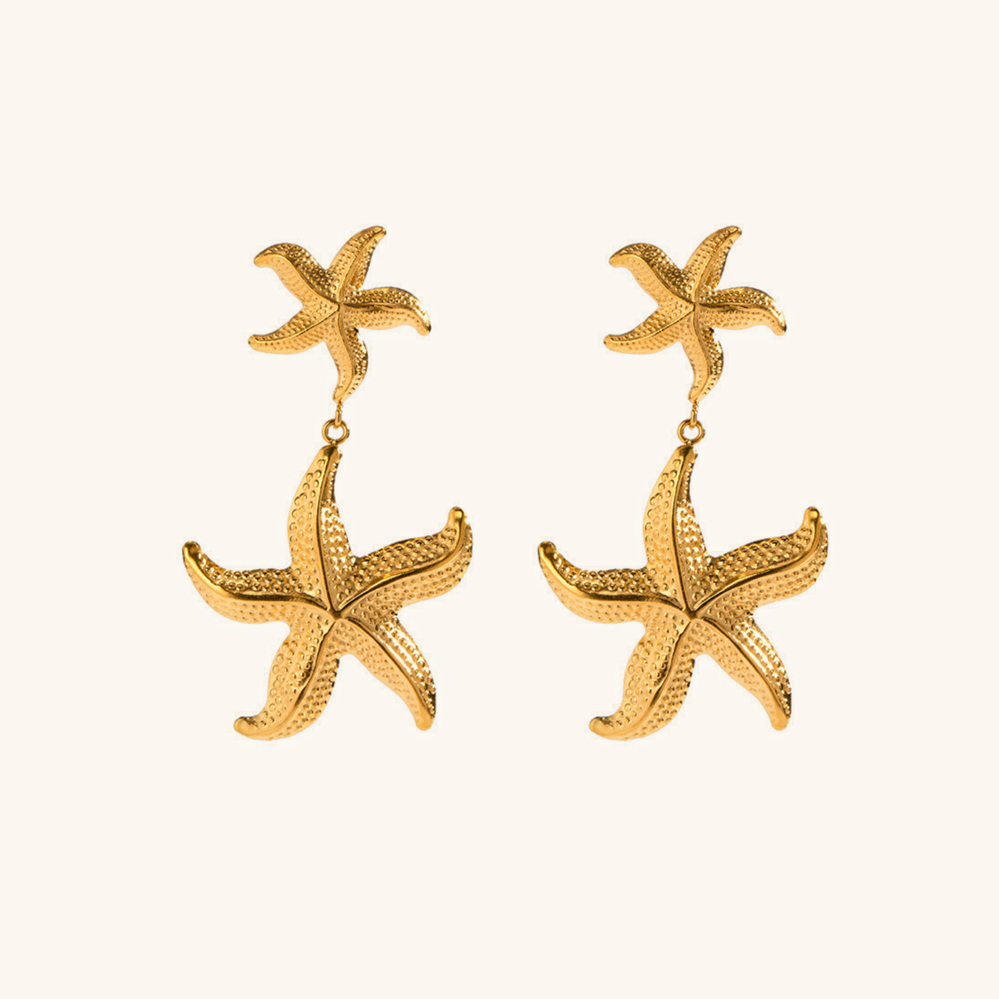 Starla Gold Starfish Drop Earrings