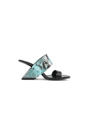 JadyRose | Open-Heel Leather Slide - Blue