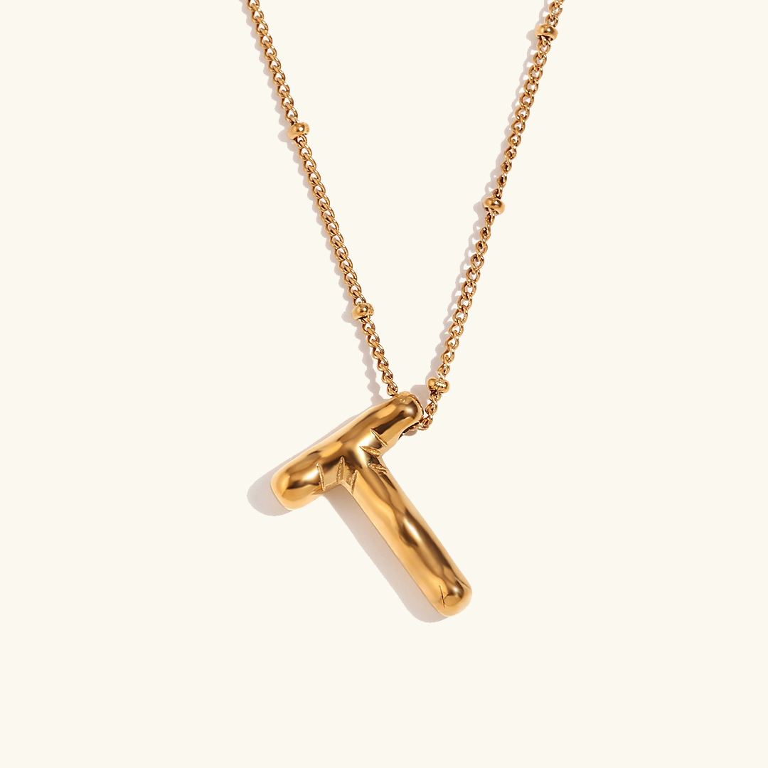 Airy Letter - Gold Initial Necklace