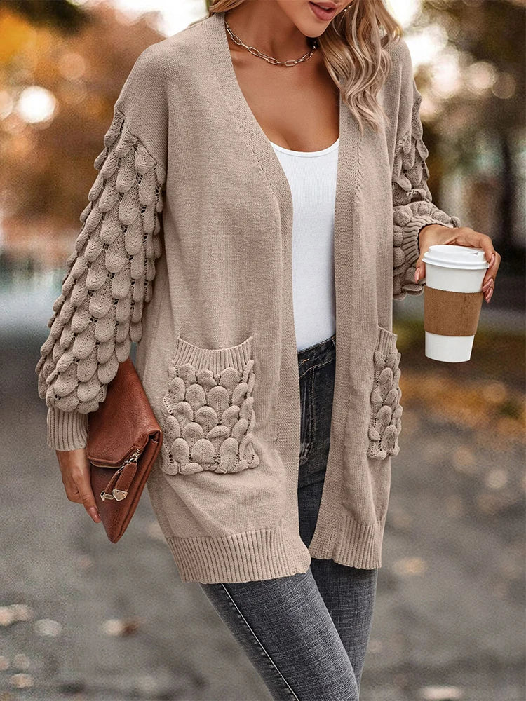 TARUXY Knitted Light Weight Cardigan Women Summer Slim V Neck Long Sleeve Coat Autumn Casual Pink Cardigans For Girls 2023 New