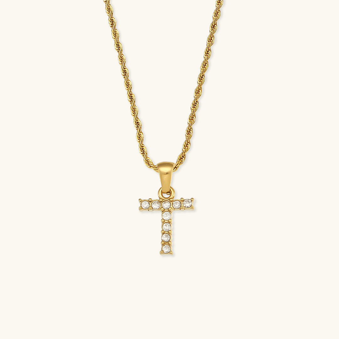 Celeste Initial Diamond Necklace