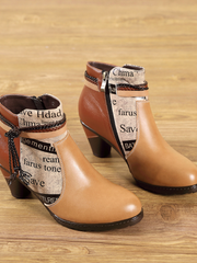 SOFFIA | New York News Genuine Leather Ankle Boots