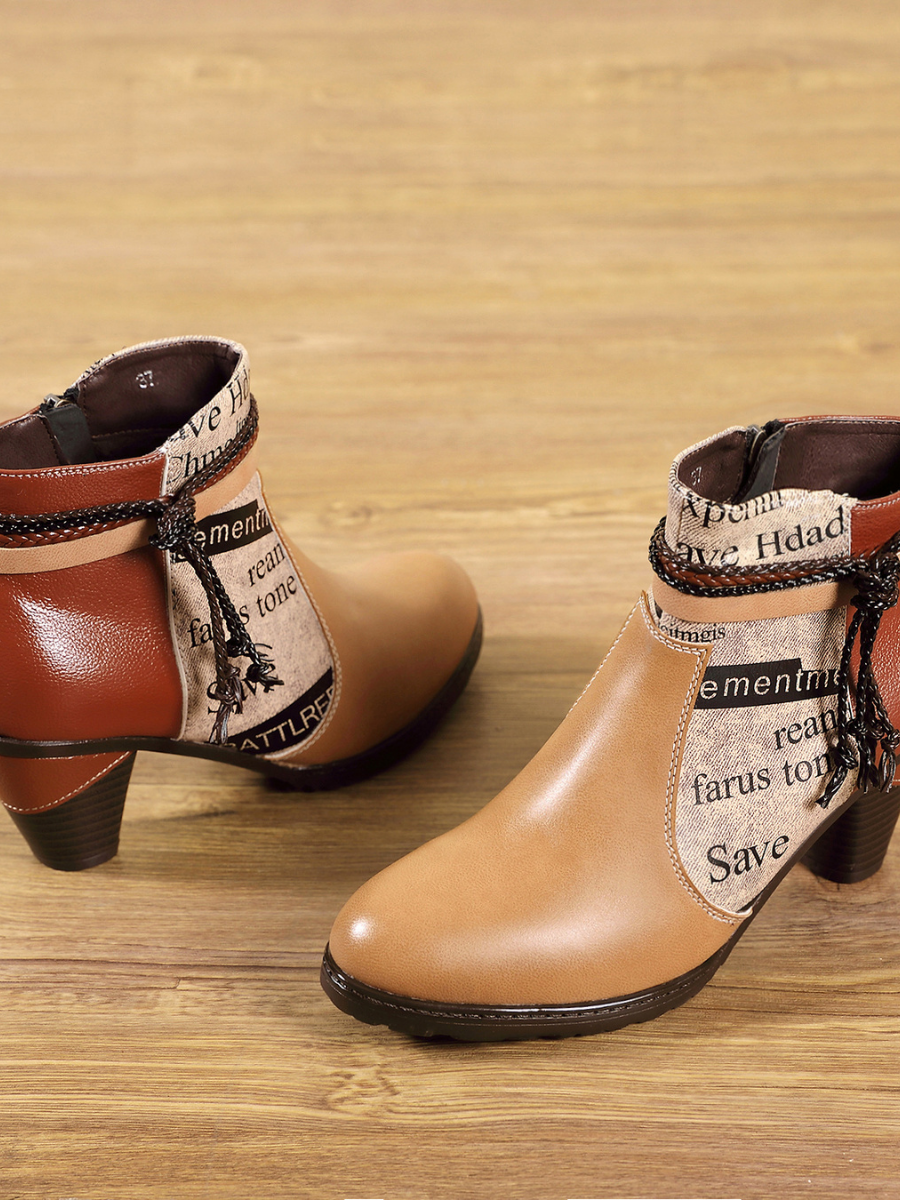 SOFFIA | New York News Genuine Leather Ankle Boots