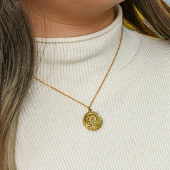 Tidal Gold Wave Pendant