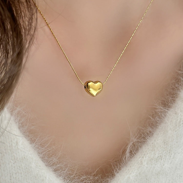 Timeless Heart - Gold Pendant Necklace