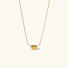 Timeless Heart - Gold Pendant Necklace